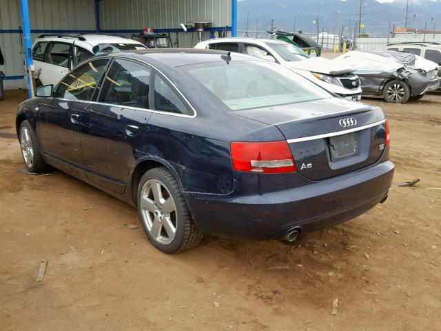 WAUDH74F38N184041 - 2008 AUDI A6 3.2 QUA BLUE photo 3