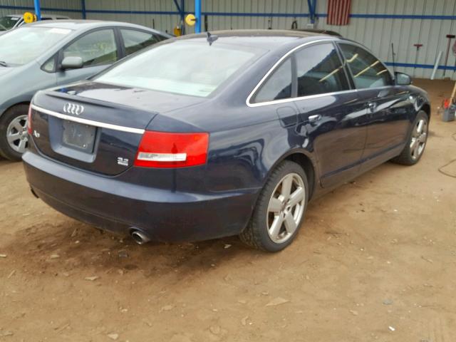 WAUDH74F38N184041 - 2008 AUDI A6 3.2 QUA BLUE photo 4