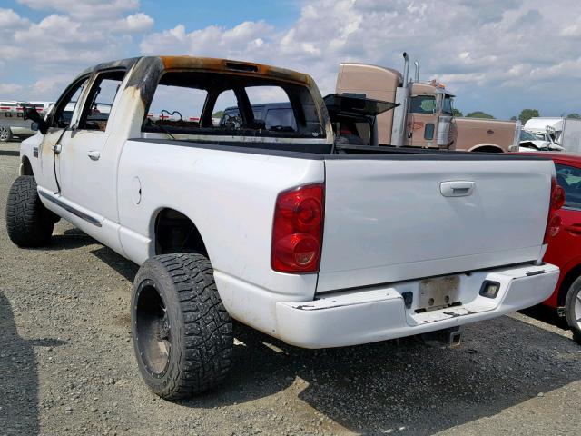 3D3KS29A98G117357 - 2008 DODGE RAM 2500 WHITE photo 3