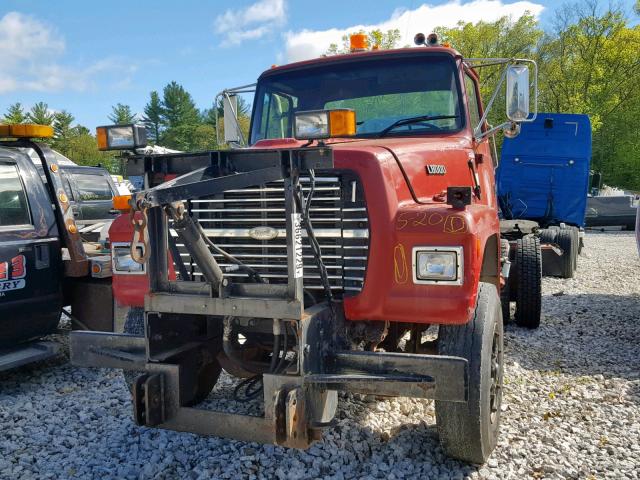 1FDYK82E8TVA22187 - 1996 FORD L-SERIES L RED photo 2