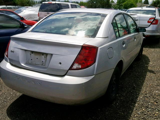 1G8AG52F44Z112214 - 2004 SATURN ION LEVEL SILVER photo 4