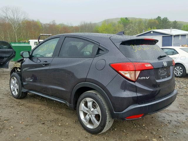 3CZRU6H52GM746918 - 2016 HONDA HR-V EX GRAY photo 3