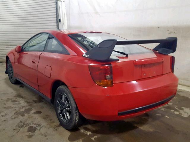 JTDDR32T920134217 - 2002 TOYOTA CELICA GT RED photo 3