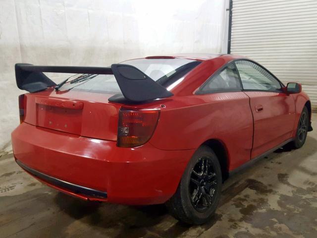 JTDDR32T920134217 - 2002 TOYOTA CELICA GT RED photo 4