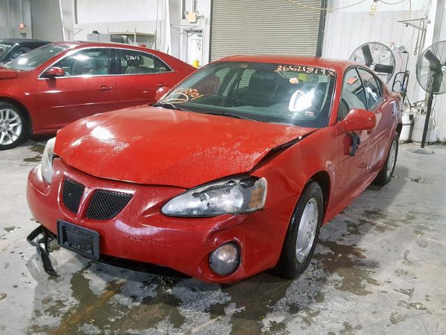 2G2WP552181105101 - 2008 PONTIAC GRAND PRIX RED photo 2