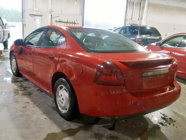 2G2WP552181105101 - 2008 PONTIAC GRAND PRIX RED photo 3