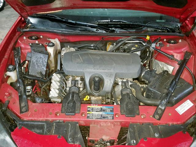2G2WP552181105101 - 2008 PONTIAC GRAND PRIX RED photo 7