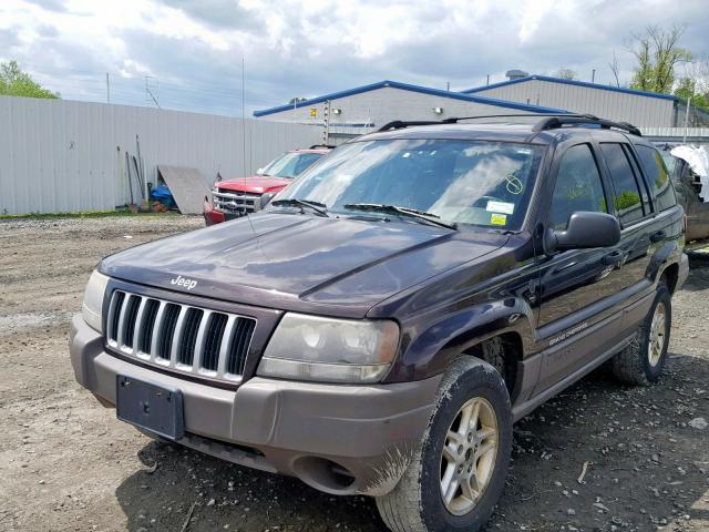 1J4GW48S14C273778 - 2004 JEEP GRAND CHER MAROON photo 2