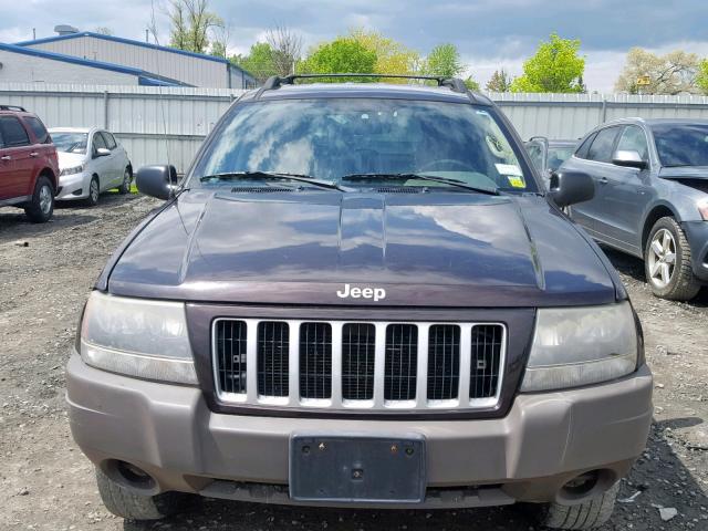 1J4GW48S14C273778 - 2004 JEEP GRAND CHER MAROON photo 9