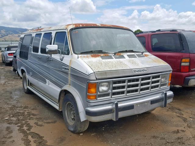 2B6HB21Z8MK453894 - 1991 DODGE RAM VAN B2 WHITE photo 1