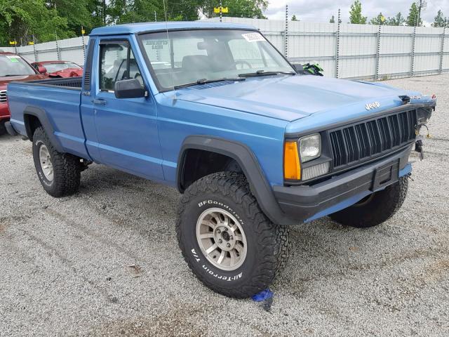 1J7FJ36L8LL137505 - 1990 JEEP COMANCHE P BLUE photo 1