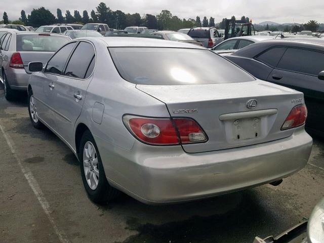 JTHBF30GX20067115 - 2002 LEXUS ES 300 SILVER photo 3