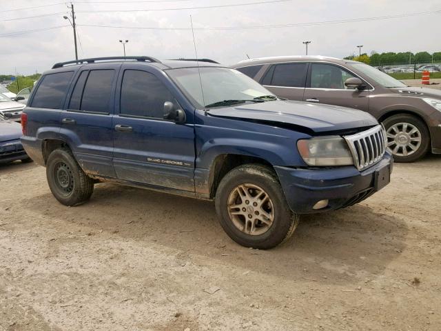 1J4GW48S32C302713 - 2002 JEEP GRAND CHER BLUE photo 1