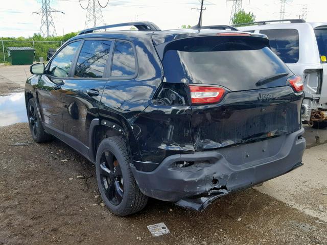 1C4PJLDB0HW607601 - 2017 JEEP CHEROKEE L BLACK photo 3