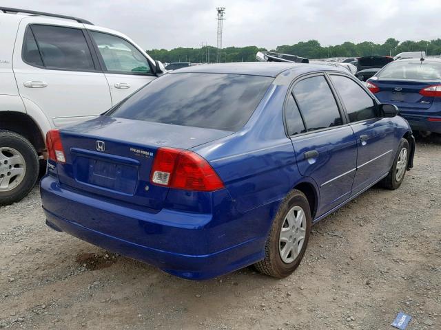 2HGES163X5H558529 - 2005 HONDA CIVIC DX V BLUE photo 4