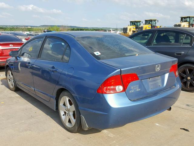 1HGFA168X7L094599 - 2007 HONDA CIVIC EX BLUE photo 3