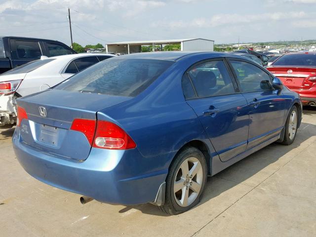 1HGFA168X7L094599 - 2007 HONDA CIVIC EX BLUE photo 4