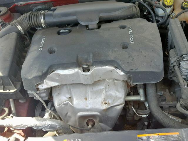 1G11C5SL7EF152984 - 2014 CHEVROLET MALIBU 1LT RED photo 7