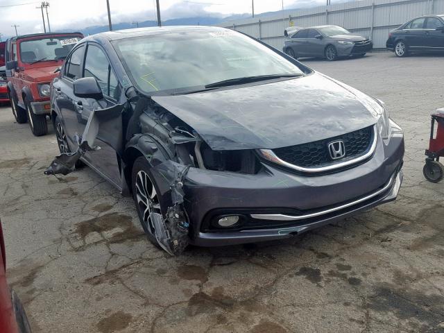 19XFB2F9XDE079258 - 2013 HONDA CIVIC EXL CHARCOAL photo 1