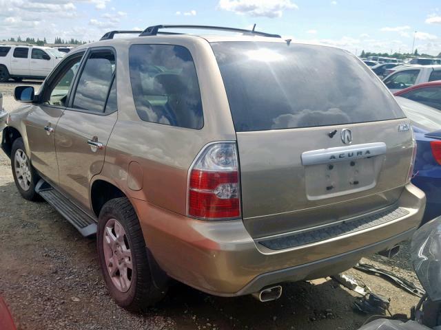 2HNYD18875H522354 - 2005 ACURA MDX TOURIN GOLD photo 3