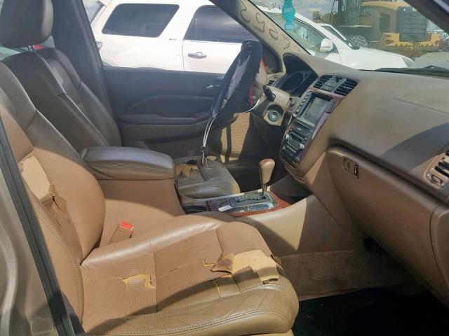 2HNYD18875H522354 - 2005 ACURA MDX TOURIN GOLD photo 5