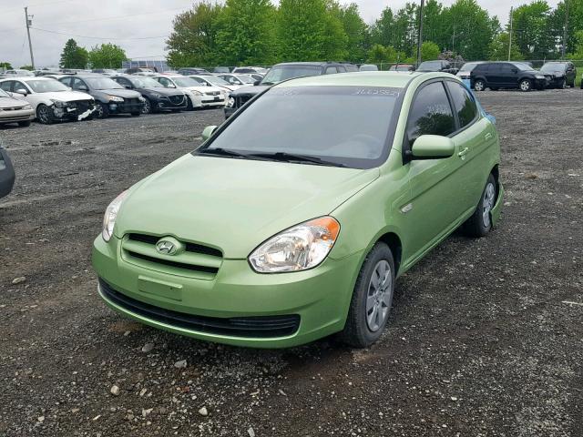 KMHCN3BC4AU170391 - 2010 HYUNDAI ACCENT SE GREEN photo 2