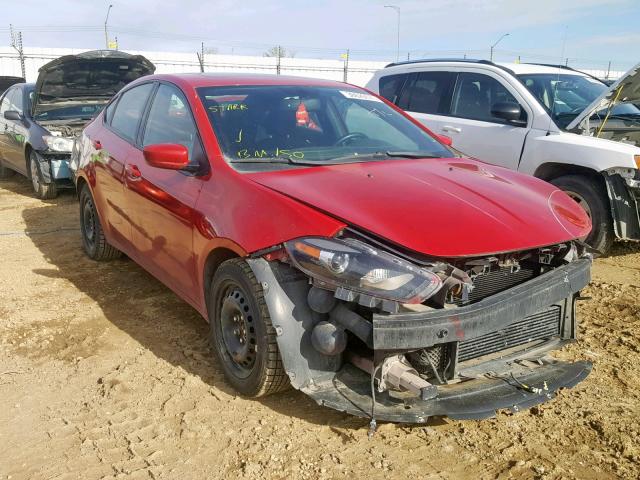 1C3CDFBH0DD202427 - 2013 DODGE DART SXT RED photo 1