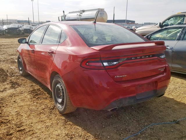 1C3CDFBH0DD202427 - 2013 DODGE DART SXT RED photo 3