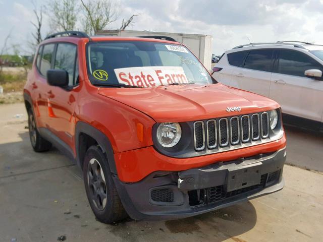 ZACCJAAB7HPE69981 - 2017 JEEP RENEGADE S ORANGE photo 1