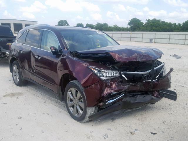 5FRYD3H96GB006214 - 2016 ACURA MDX ADVANC RED photo 1