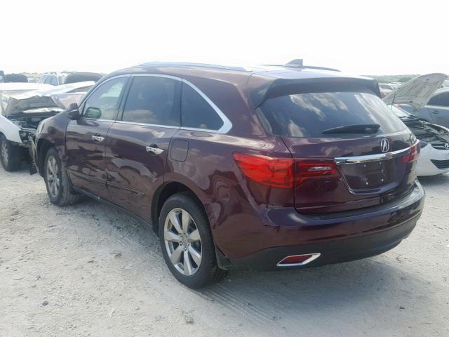 5FRYD3H96GB006214 - 2016 ACURA MDX ADVANC RED photo 3