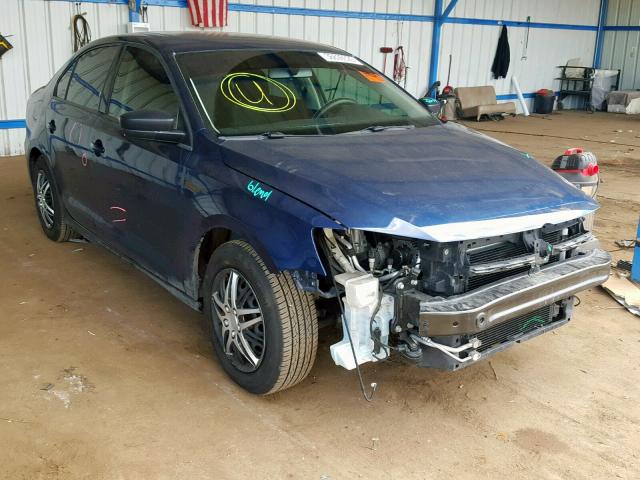 3VW2K7AJ6EM438963 - 2014 VOLKSWAGEN JETTA BASE 蓝色 照片 1