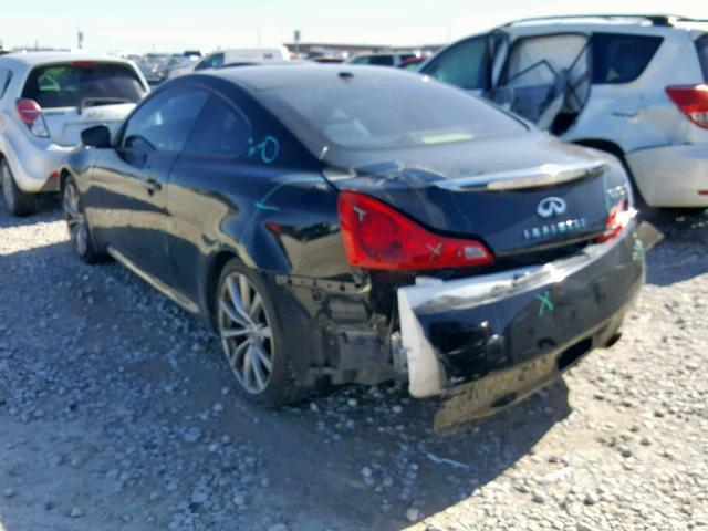 JNKCV64E18M117497 - 2008 INFINITI G37 BASE BLACK photo 3