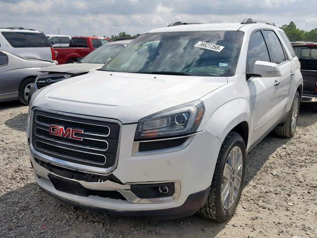 1GKKRSKD0HJ222008 - 2017 GMC ACADIA LIM WHITE photo 2