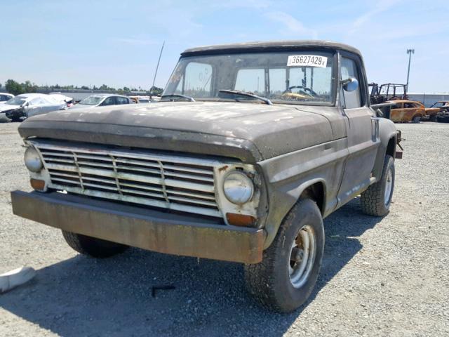 F11YRD69107 - 1968 FORD PICK UP BLACK photo 2