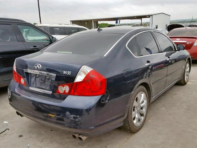 JNKAY01EX7M306521 - 2007 INFINITI M35 BASE BLUE photo 4