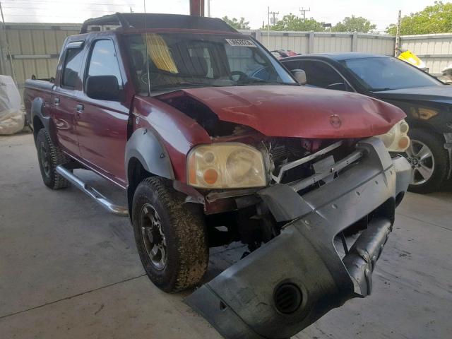 1N6ED27Y62C350877 - 2002 NISSAN FRONTIER C MAROON photo 1