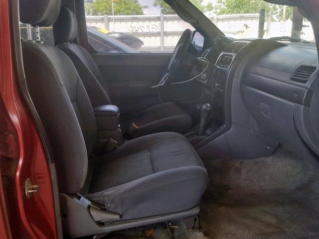 1N6ED27Y62C350877 - 2002 NISSAN FRONTIER C MAROON photo 5