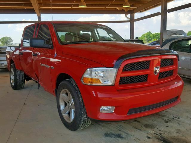 1C6RD6KT6CS170031 - 2012 DODGE RAM 1500 S RED photo 1