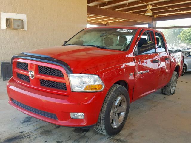 1C6RD6KT6CS170031 - 2012 DODGE RAM 1500 S RED photo 2