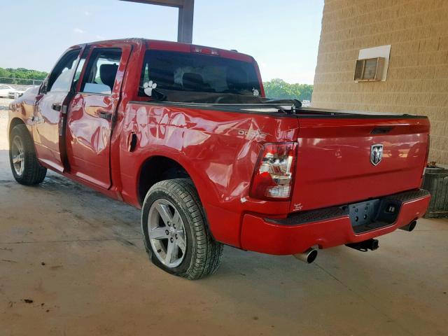 1C6RD6KT6CS170031 - 2012 DODGE RAM 1500 S RED photo 3