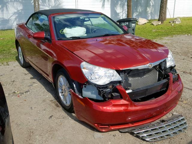 1C3LC55R98N615593 - 2008 CHRYSLER SEBRING TO RED photo 1