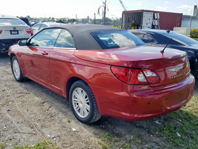 1C3LC55R98N615593 - 2008 CHRYSLER SEBRING TO RED photo 3