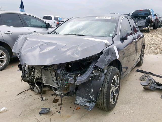 1HGCR2F30HA282244 - 2017 HONDA ACCORD LX GRAY photo 2