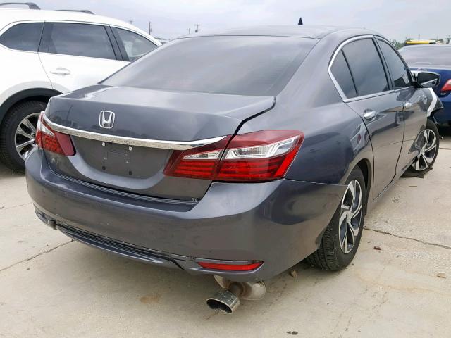 1HGCR2F30HA282244 - 2017 HONDA ACCORD LX GRAY photo 4