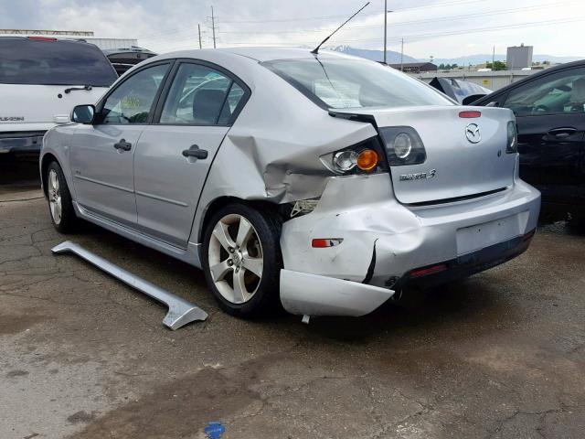 JM1BK123251303220 - 2005 MAZDA 3 S SILVER photo 3