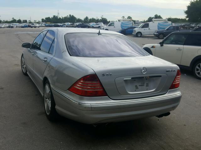 WDBNG74J33A345193 - 2003 MERCEDES-BENZ S 55 AMG SILVER photo 3