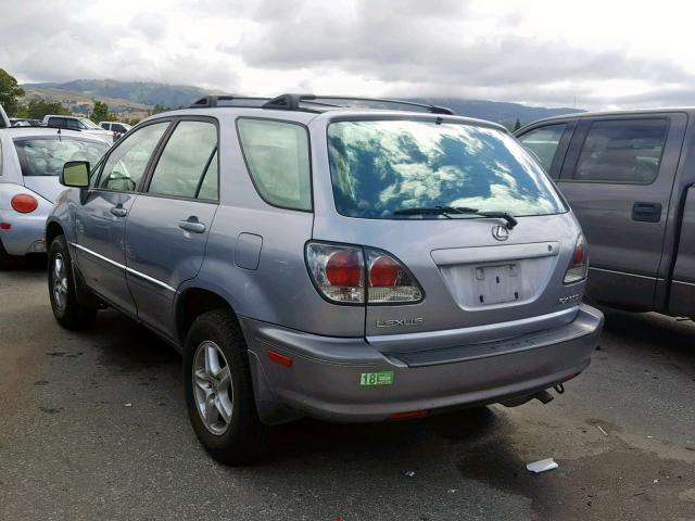 JTJHF10U120244055 - 2002 LEXUS RX 300 SILVER photo 3