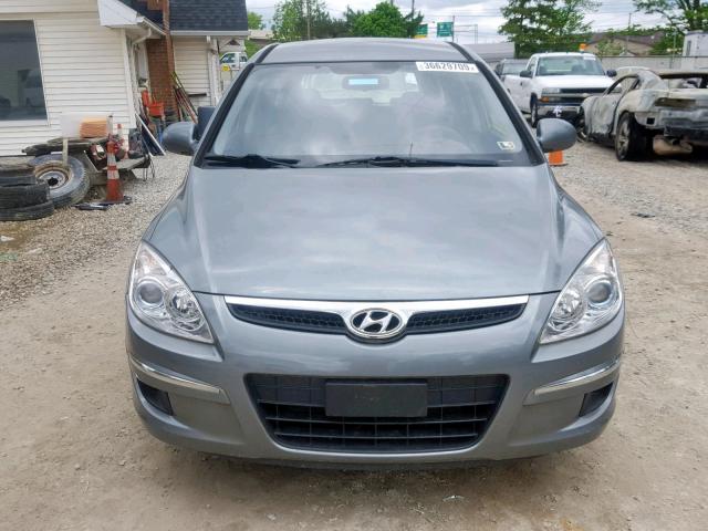 KMHDB8AE5AU085198 - 2010 HYUNDAI ELANTRA GRAY photo 9