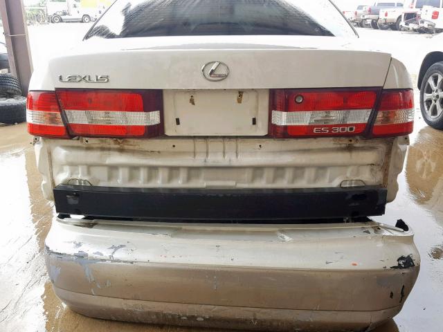 JT8BF28G1Y5081396 - 2000 LEXUS ES 300 WHITE photo 9